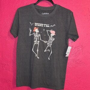 PacSun Spooky Y'all smoke Gray graphic  T-Shirt for Halloween. Sz small.